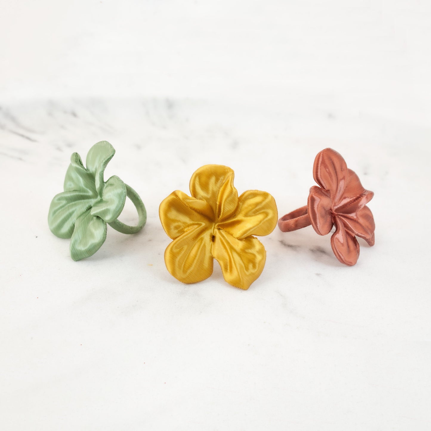 Anillo Hibis en Verde Leaf