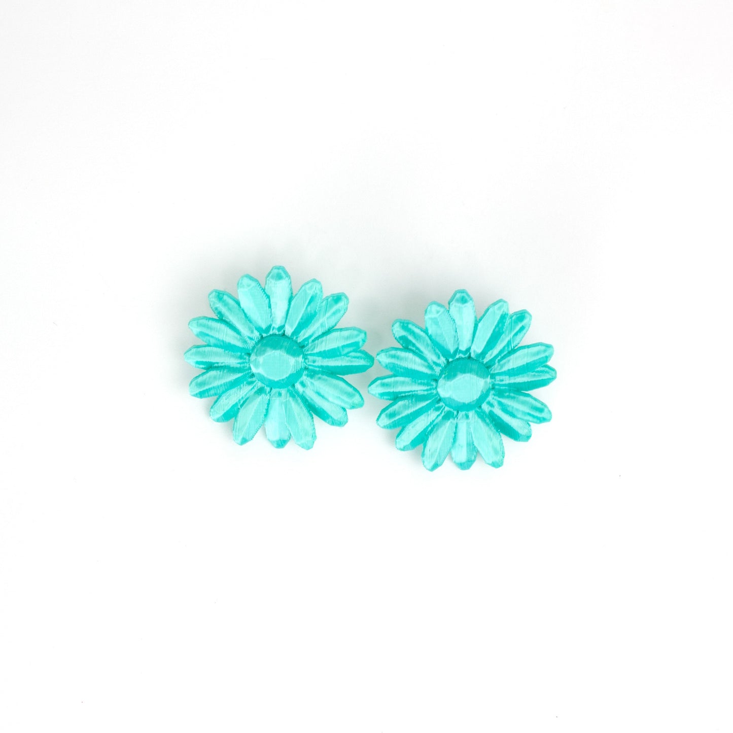 Pendientes de botón Marga en Turquesa. Comodísimos además de bonitos.