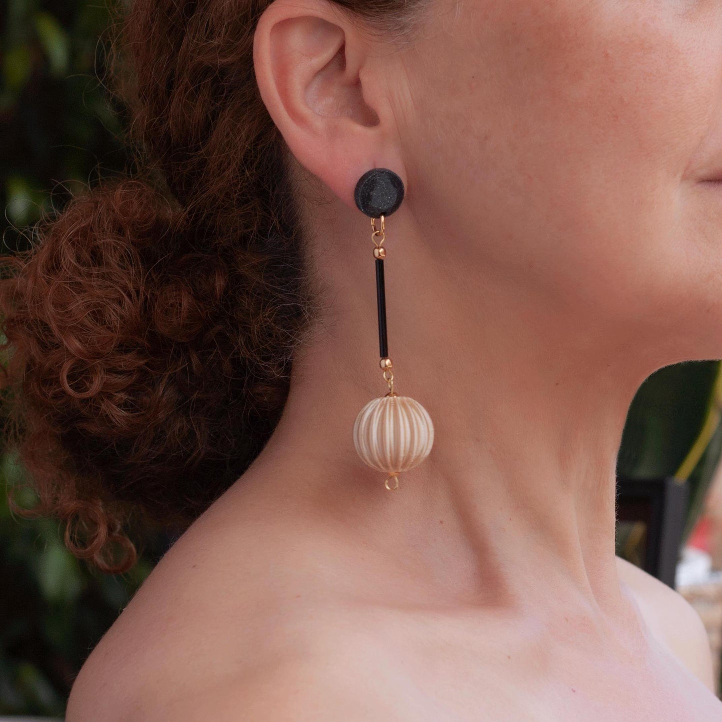 Cassid Ivory Color Earrings