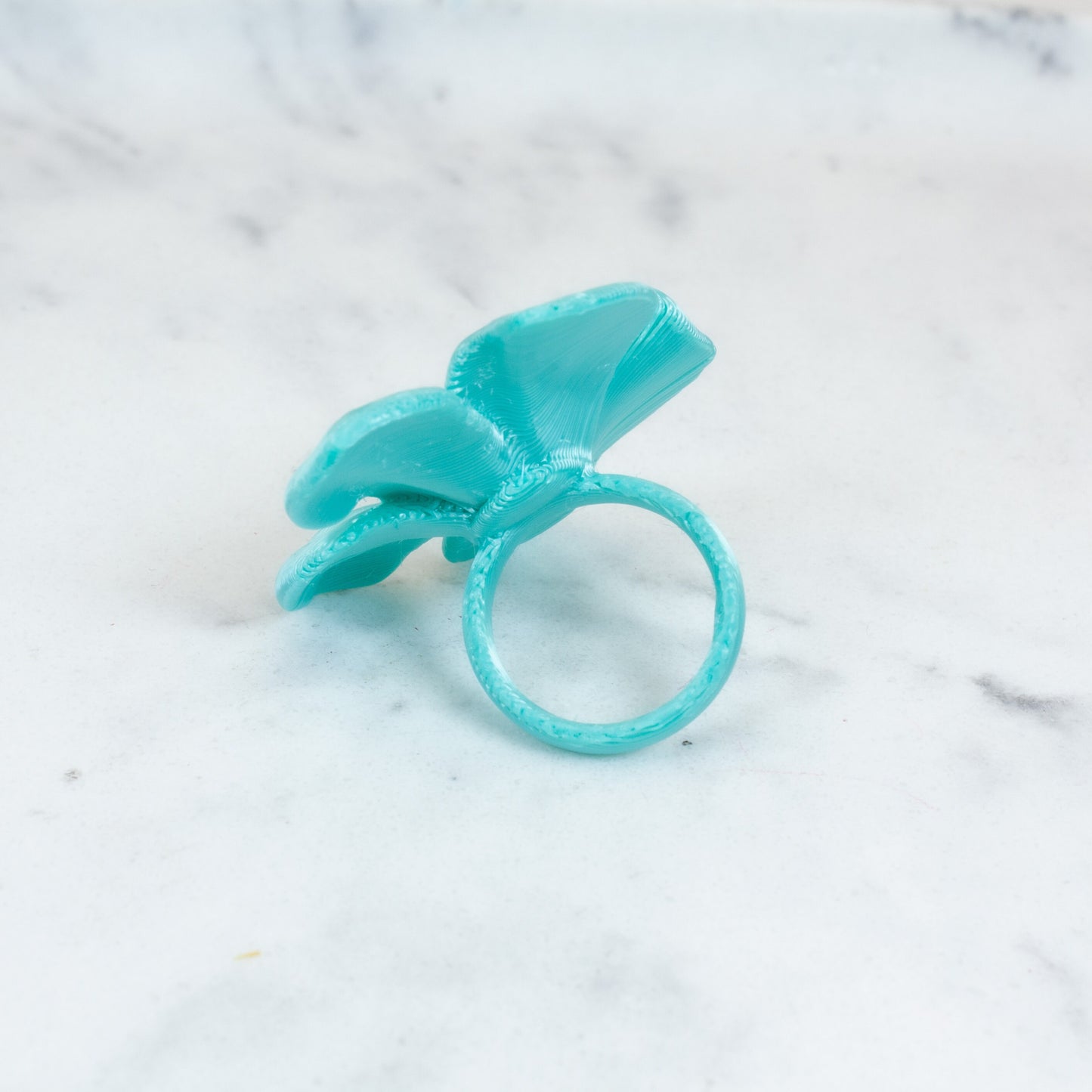 Anillo Hibis color Turquesa