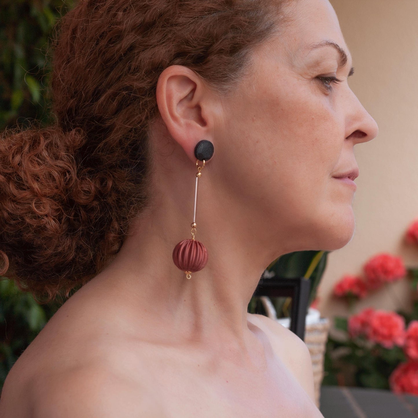 Cassid Copper Color Earrings