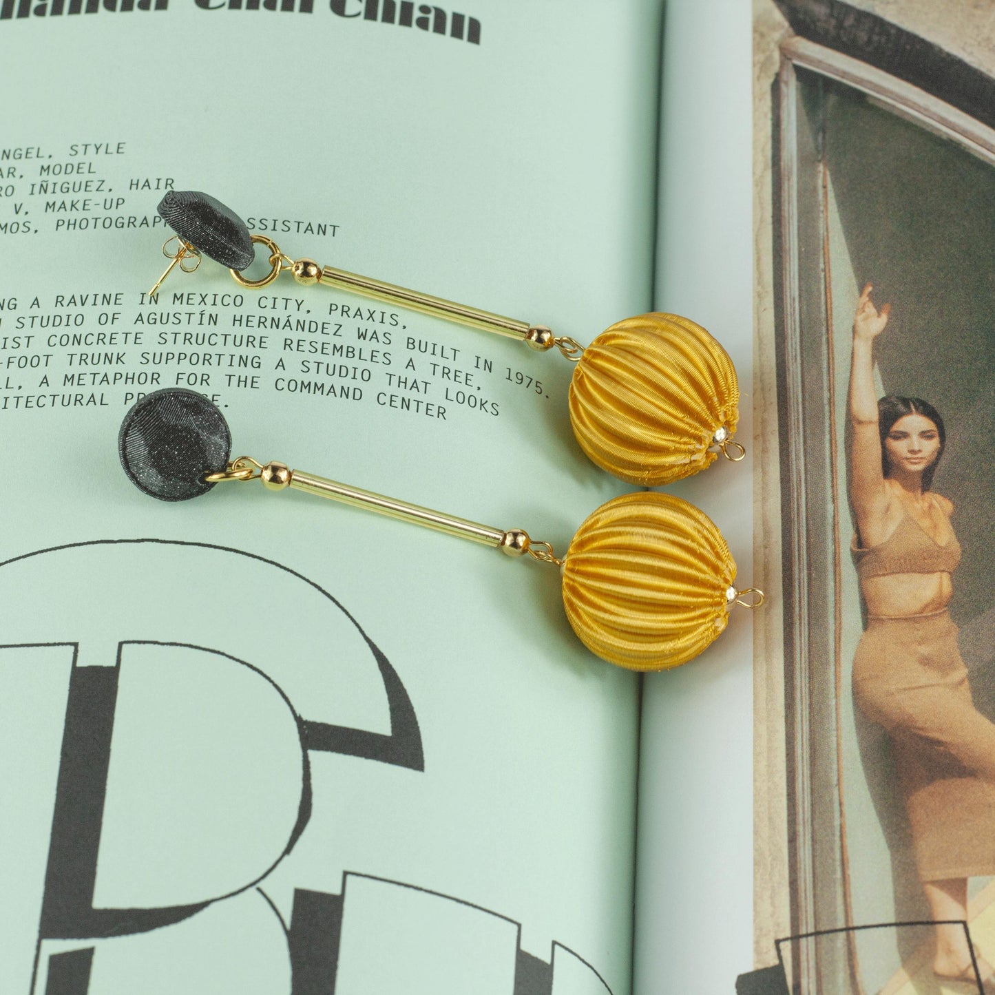 Cassid Gold Color Earrings