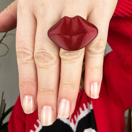 Benditos labios granate