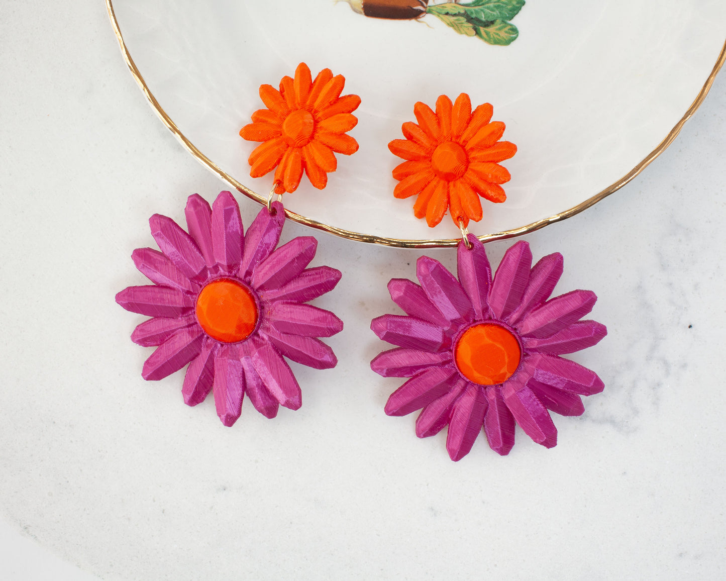 Pendientes Marguerite Ciclamen