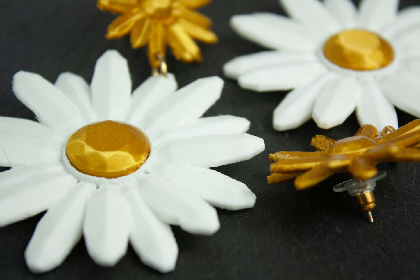 Pendientes Marguerite Blancos
