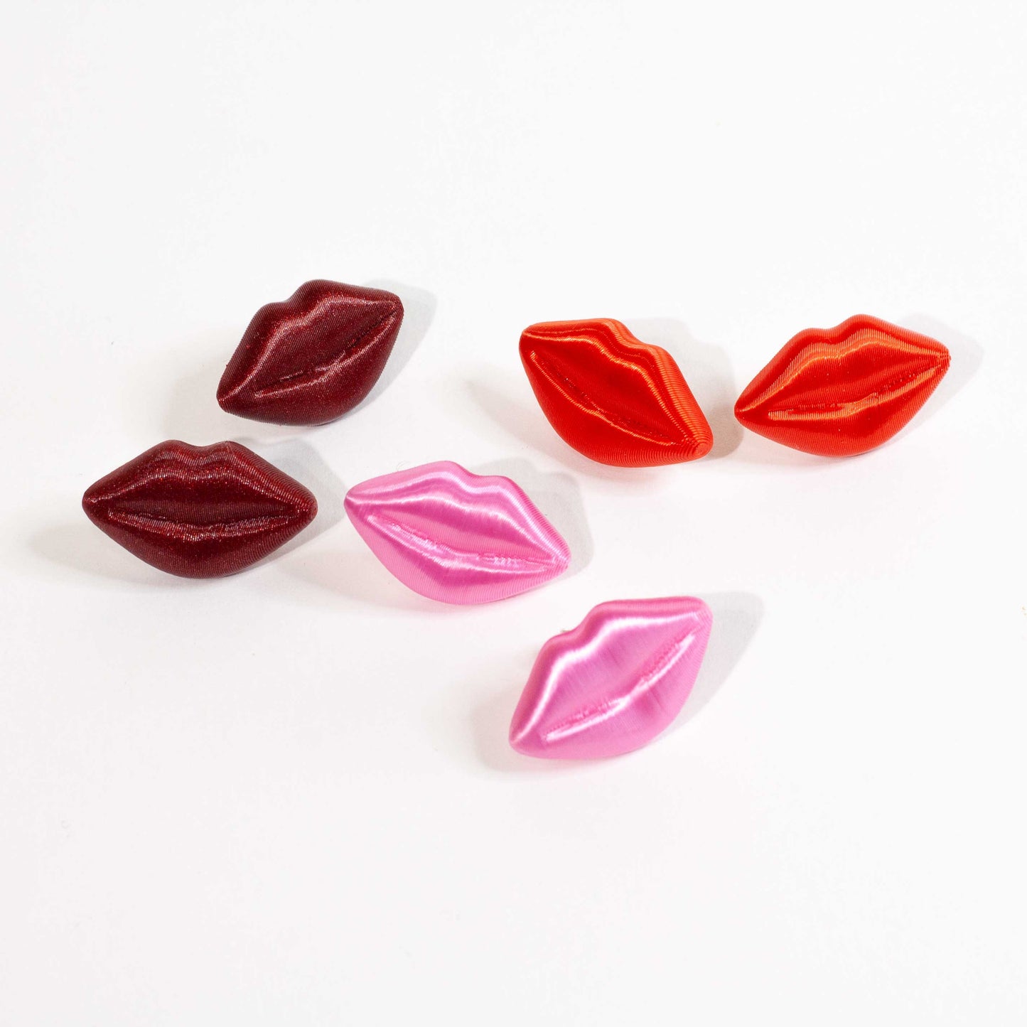 Pendientes KISSES Rojo Oscuro