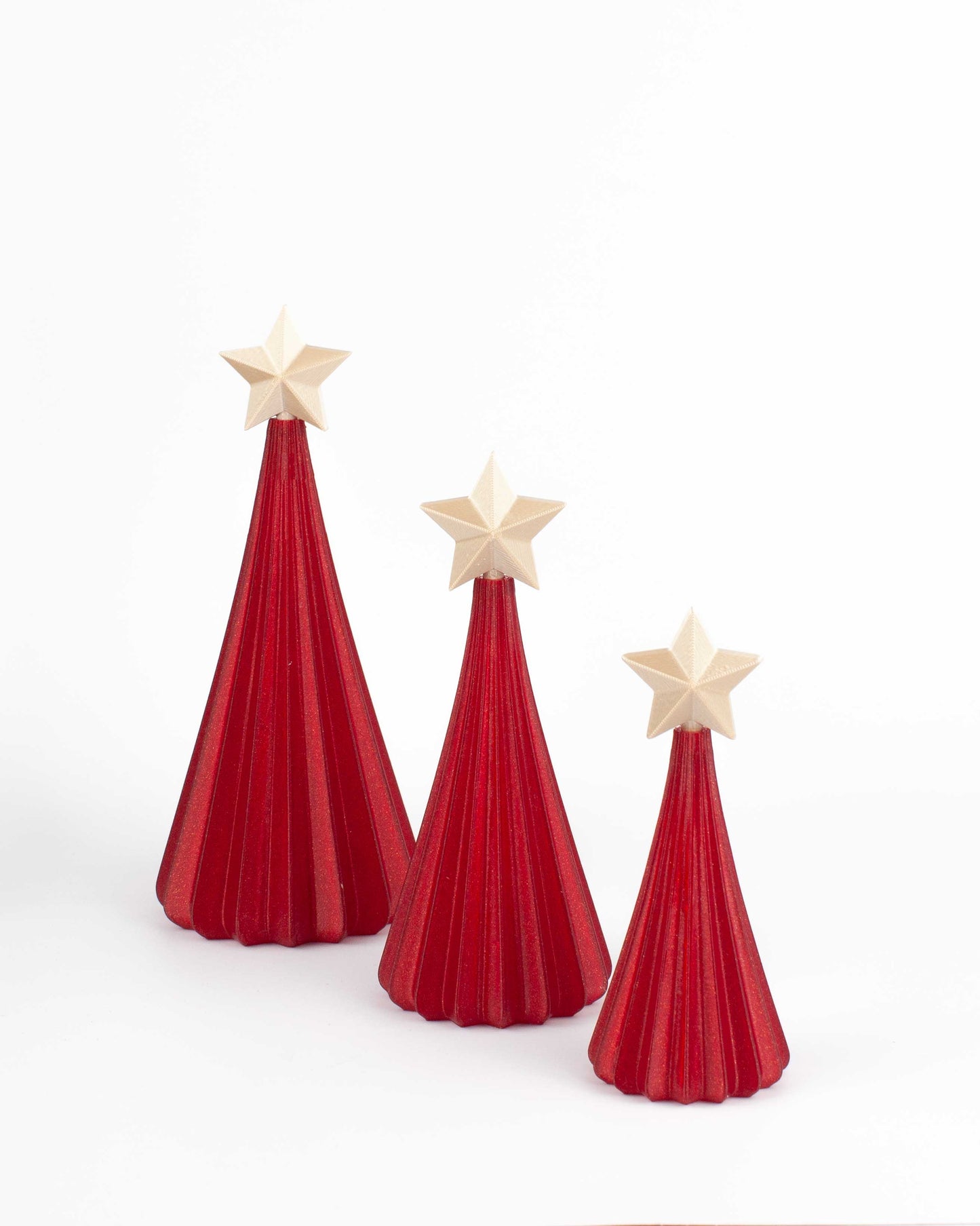 Árboles de Navidad color Rojo Rubí