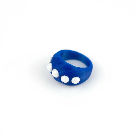 Anillo Alba Azul Eléctrico