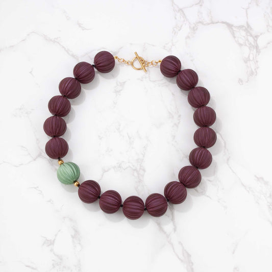 Collar Orba Burgundy