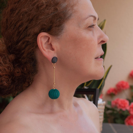 Cassid Emerald Green Earrings