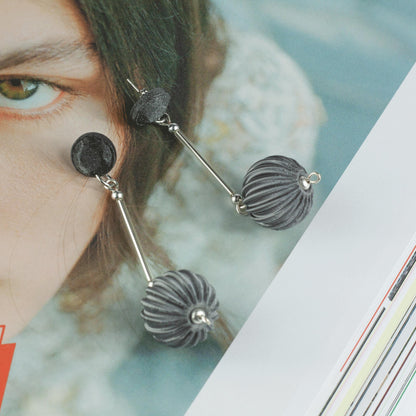 Cassid Graphite Color Earrings