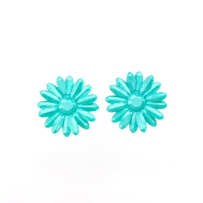 Pendientes de botón Marga en Turquesa. Comodísimos además de bonitos.