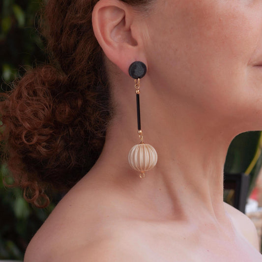 Cassid Ivory Color Earrings