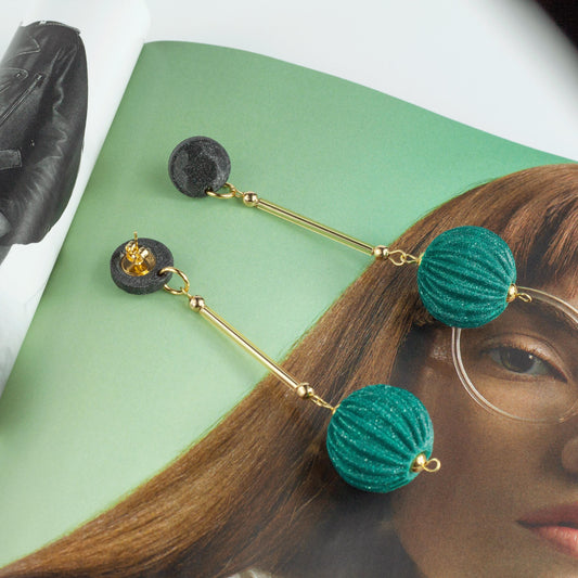 Cassid Emerald Green Earrings