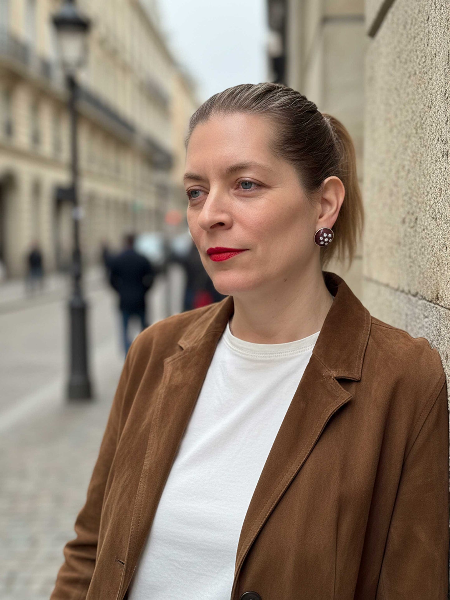 Pendientes Albor Burdeos