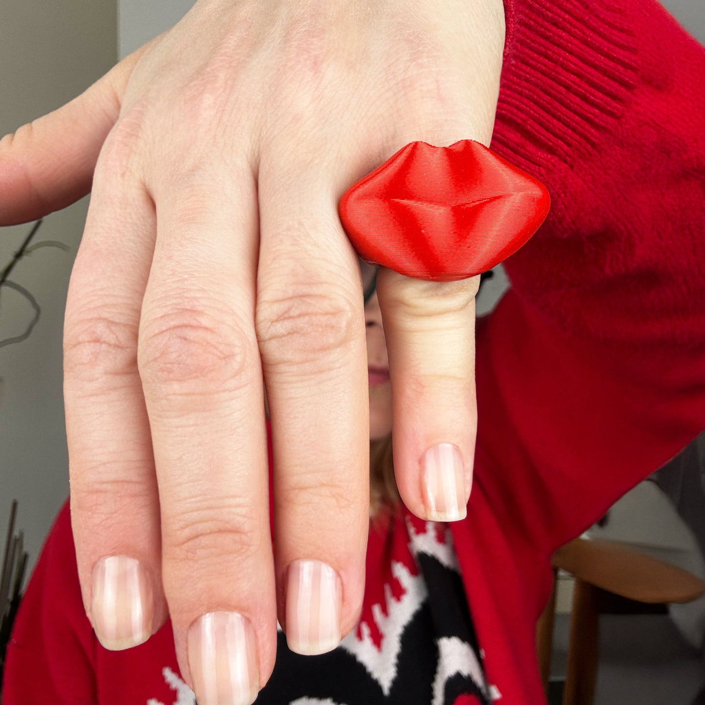 Benditos labios Rojo