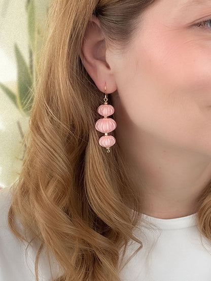 Pendientes Camaro Rosa Palo