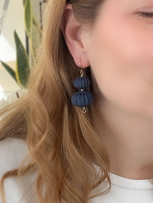Pendientes Boletia Azul noche