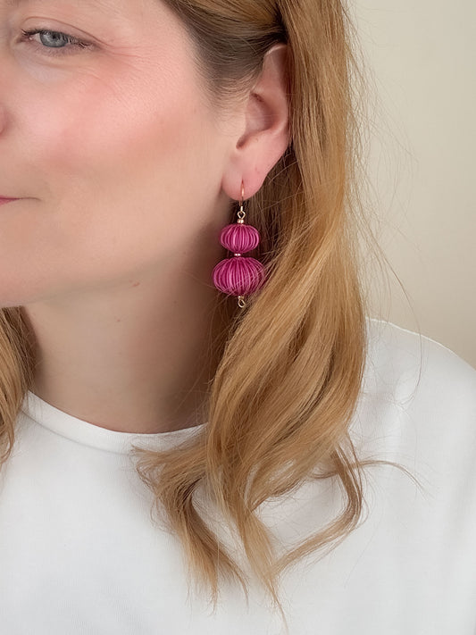 Pendientes Boletia Fucsia