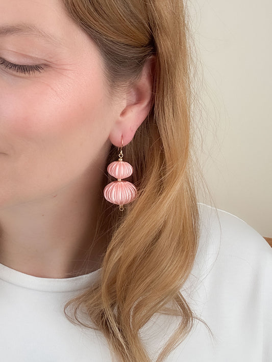 Pendientes Boletia Rosa Palo
