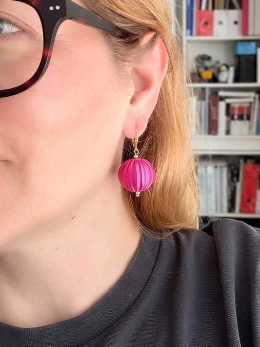 Pendientes Luma Fucsia