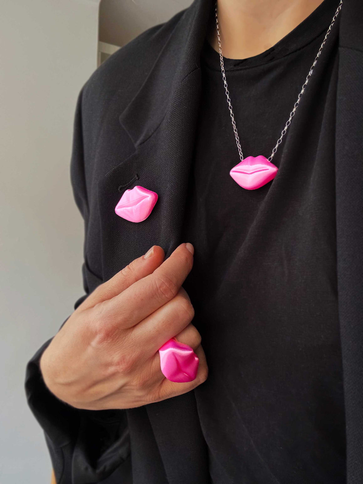Colgante Bésame Rosa Pink