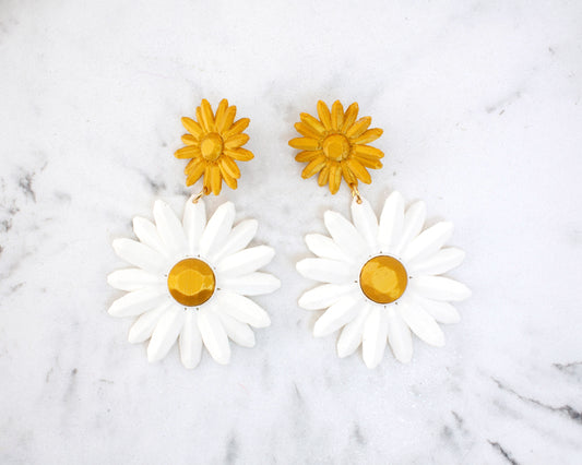 Pendientes Marguerite Blancos