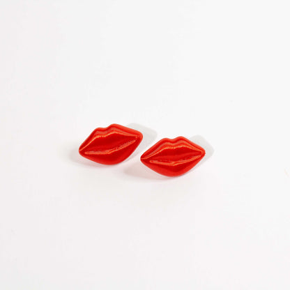 Pendientes KISSES Rojo Coral