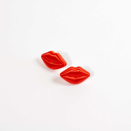 Pendientes KISSES Rojo Coral