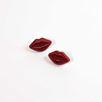 Pendientes KISSES Rojo Oscuro