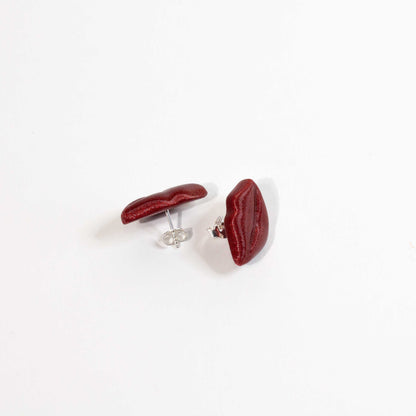 Pendientes KISSES Rojo Oscuro