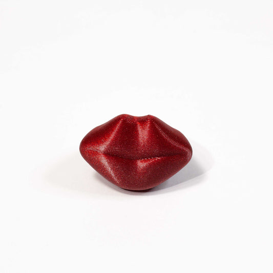 Custom-made 3D printed Cooper Hibis flower ring, available in various colors.
