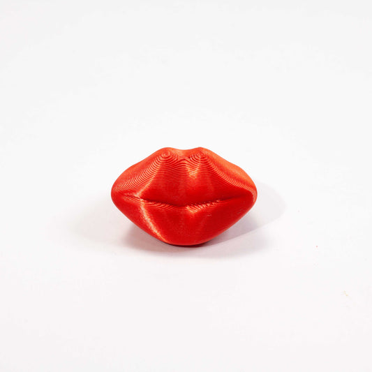 Custom-made 3D printed Cooper Hibis flower ring, available in various colors.