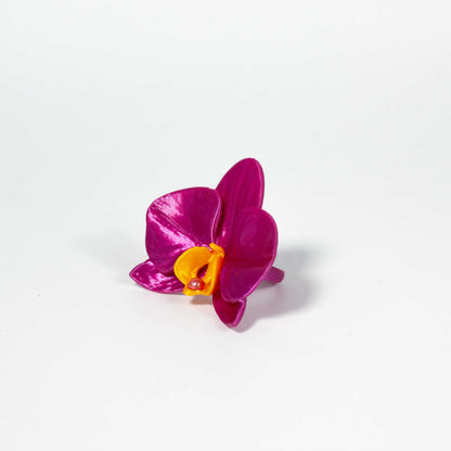 Anillo Orchis Calyx Fucsia