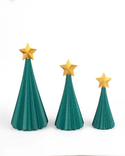 Árboles de Navidad color Esmeralda