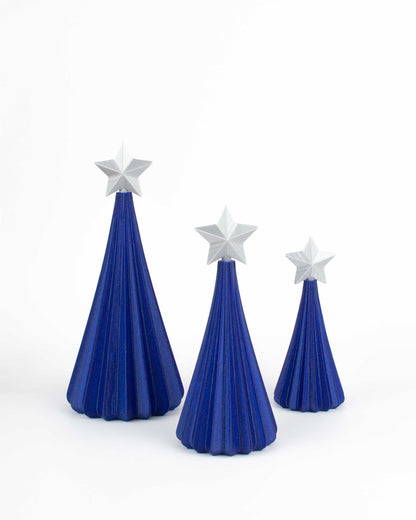 Árboles de Navidad color Azul Zafiro