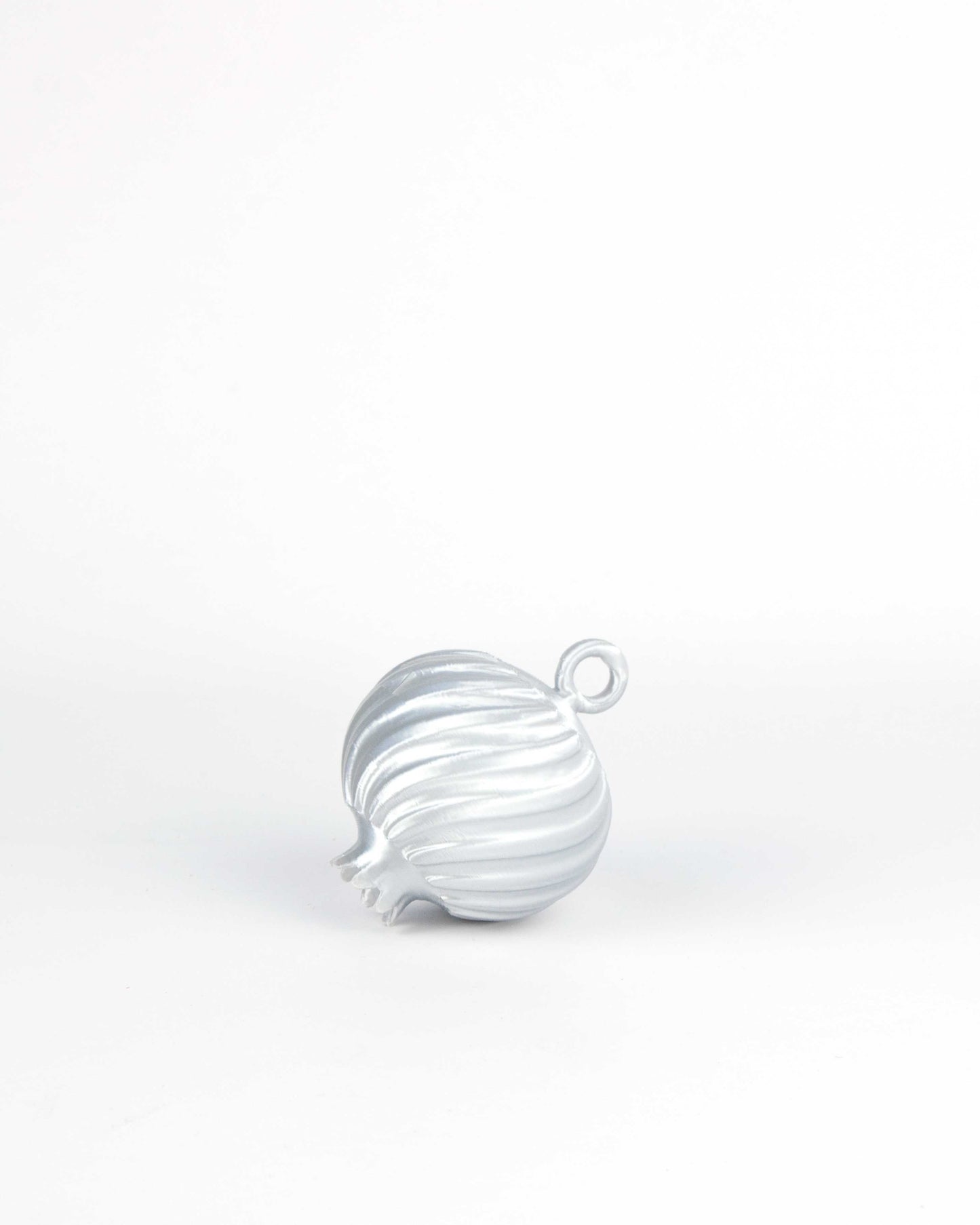 3 Granadas Plateadas de Navidad