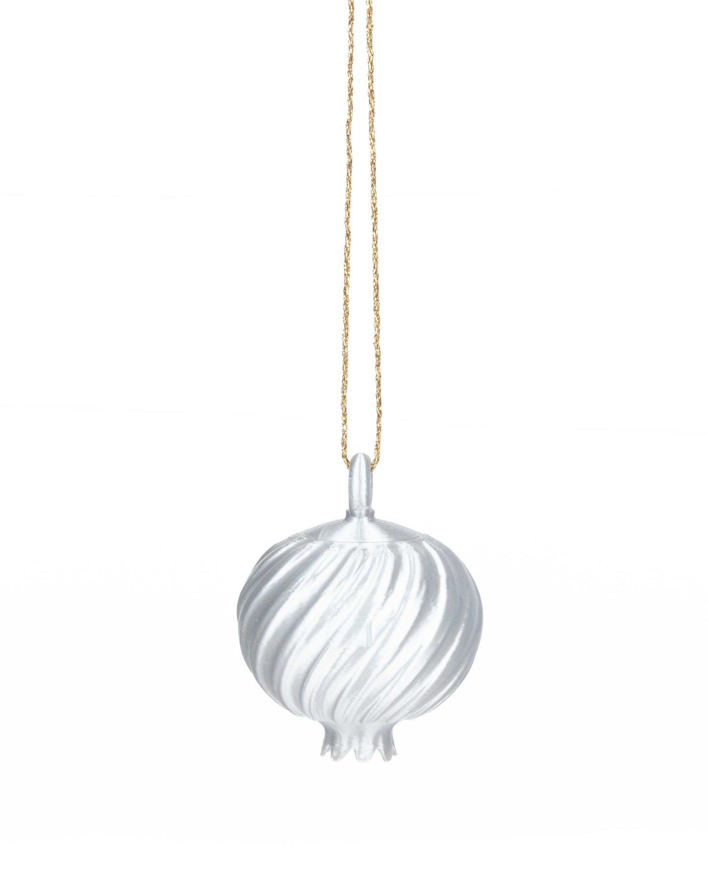 3 Granadas Plateadas de Navidad