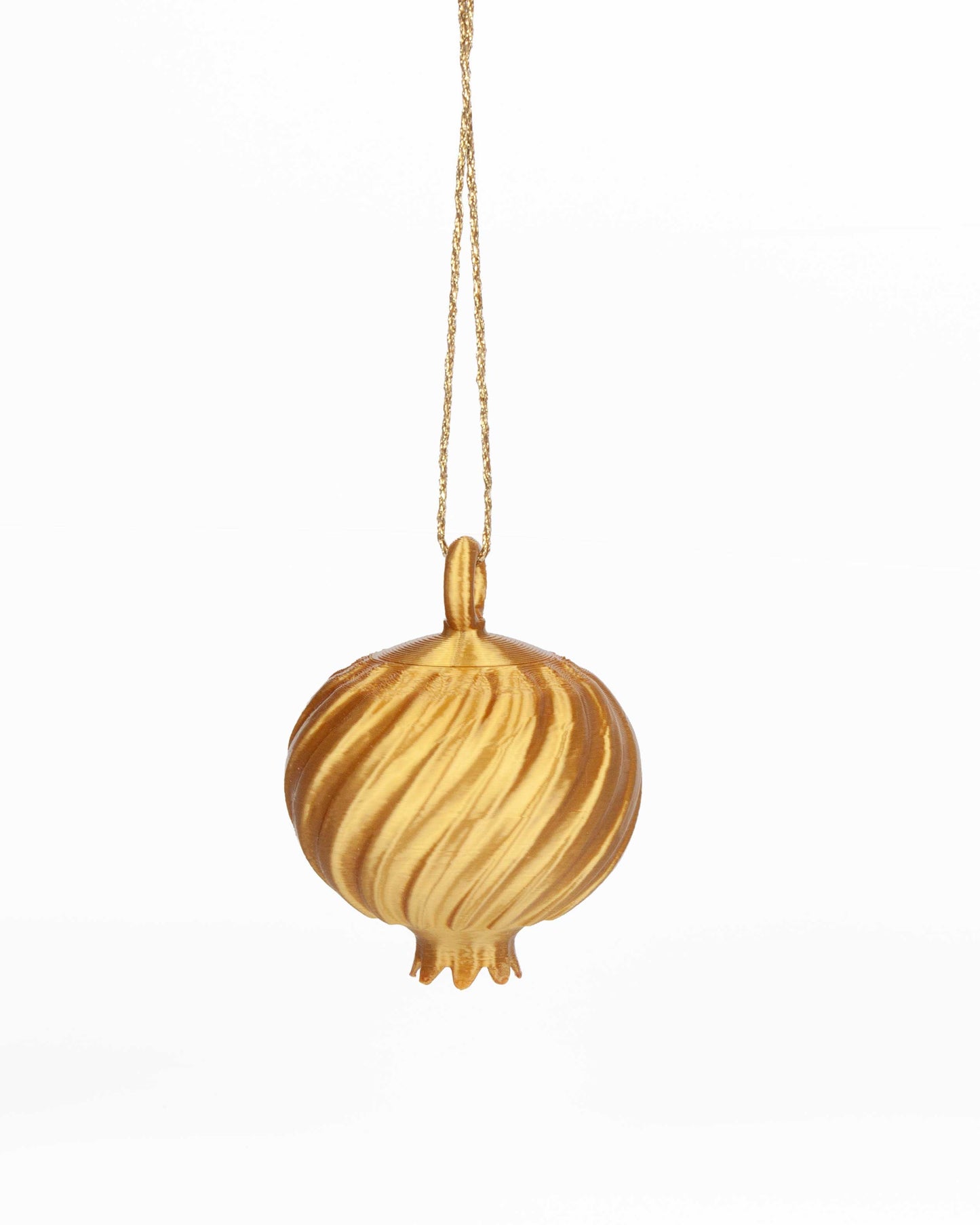 3 Granadas Doradas de Navidad