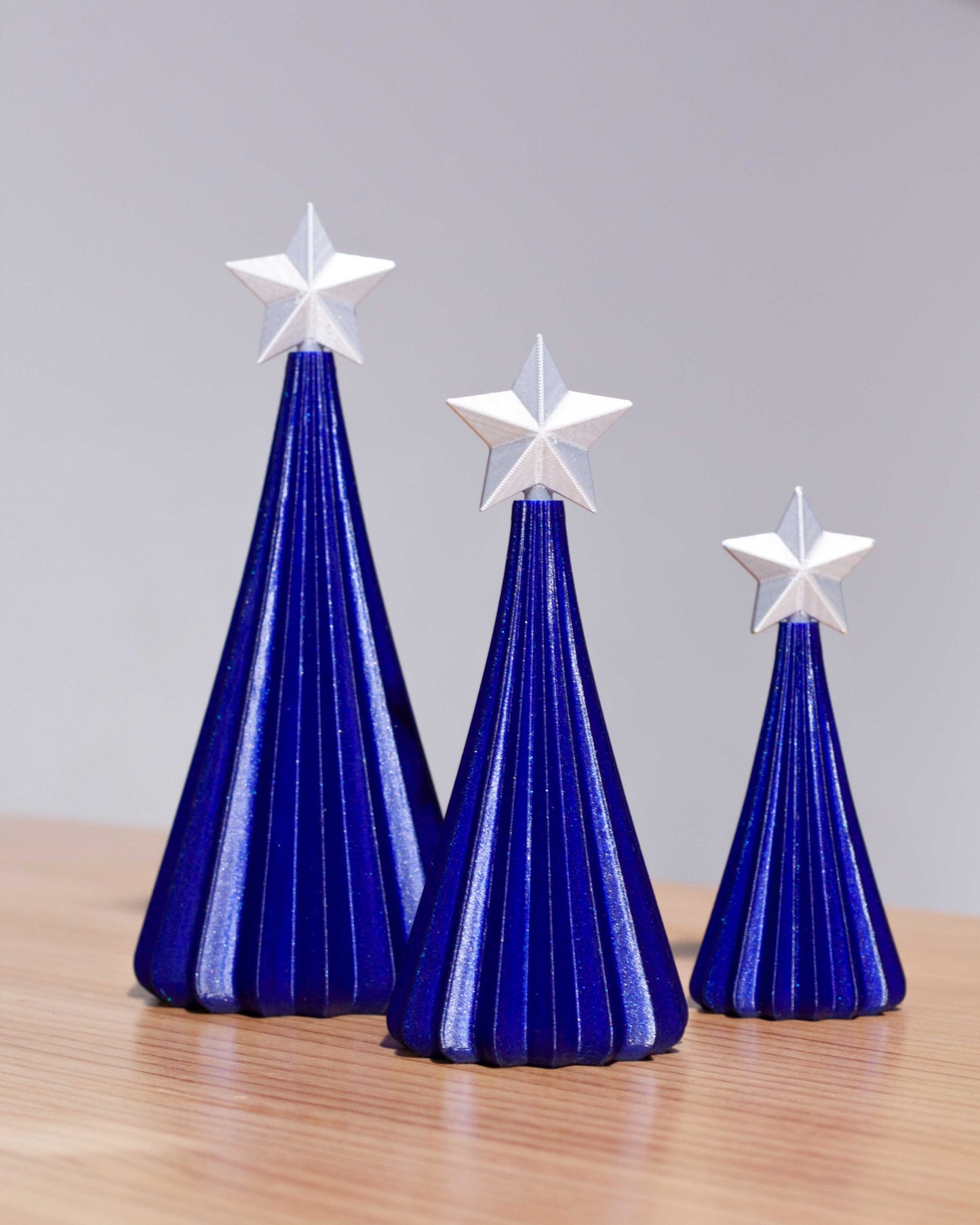 Árboles de Navidad color Azul Zafiro