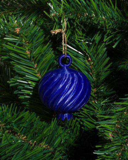 3 Granadas Azul Zafiro de Navidad