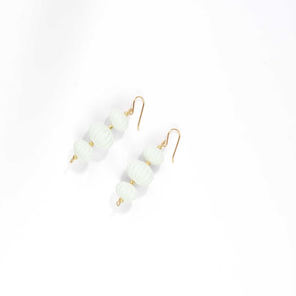 Pendientes Camaro Blanco Mármol
