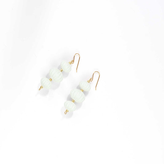 Pendientes Camaro Blanco Mármol