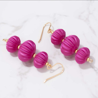 Pendientes Camaro Fucsia