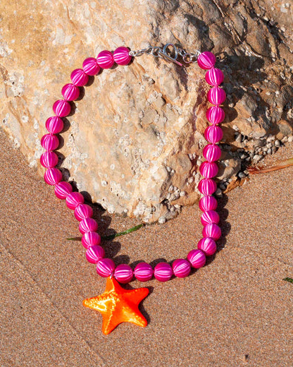 Collar Atardecer en Coral
