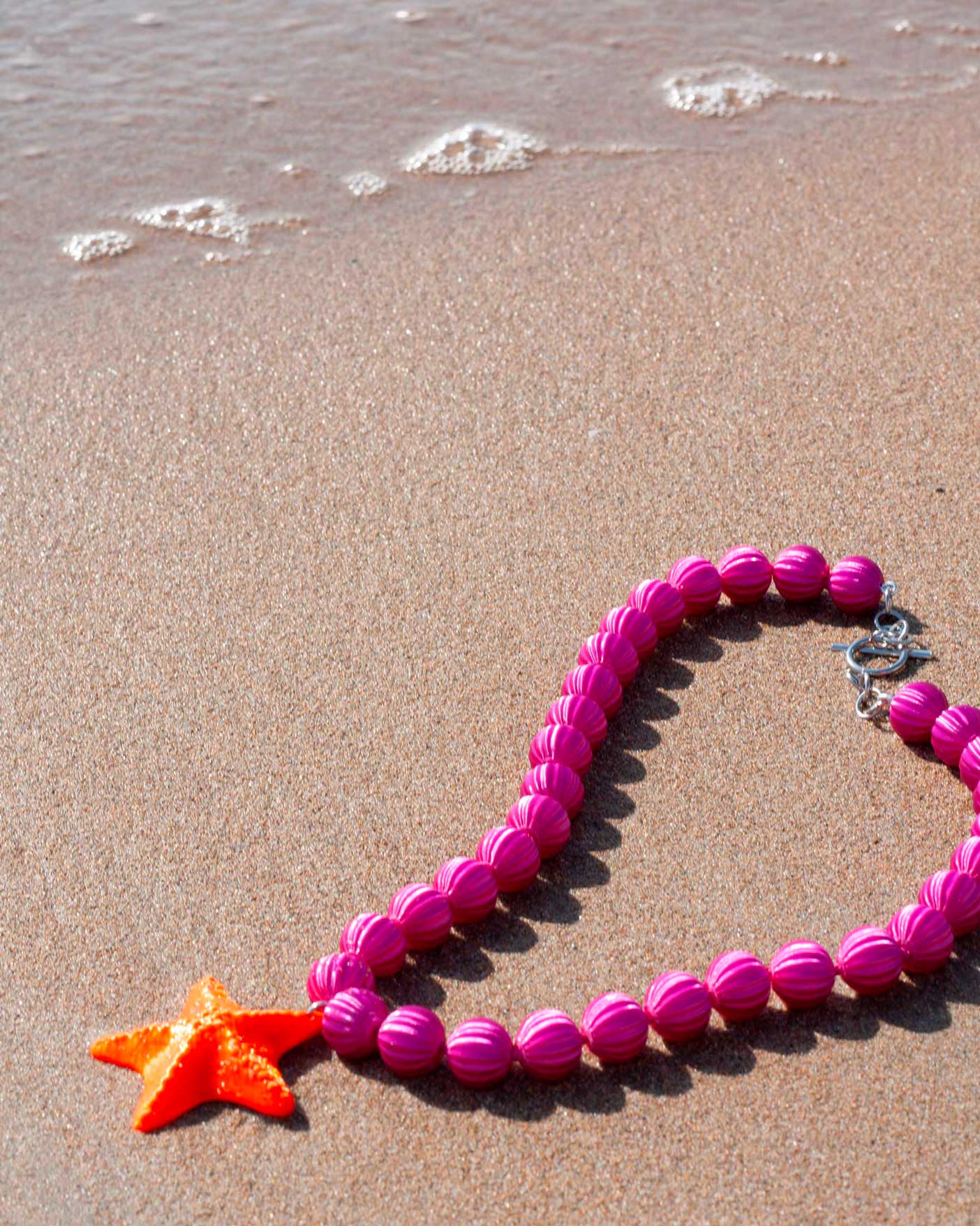 Collar Atardecer en Coral
