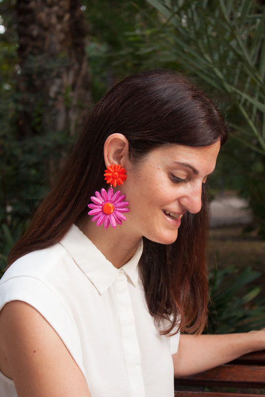 Pendientes Marguerite Ciclamen