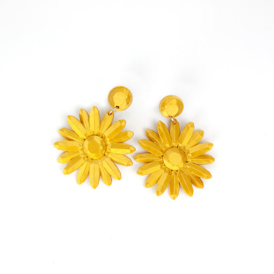 Sevilha earrings, golden like the summer sun.