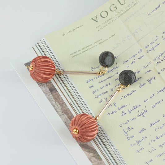 Cassid Copper Color Earrings